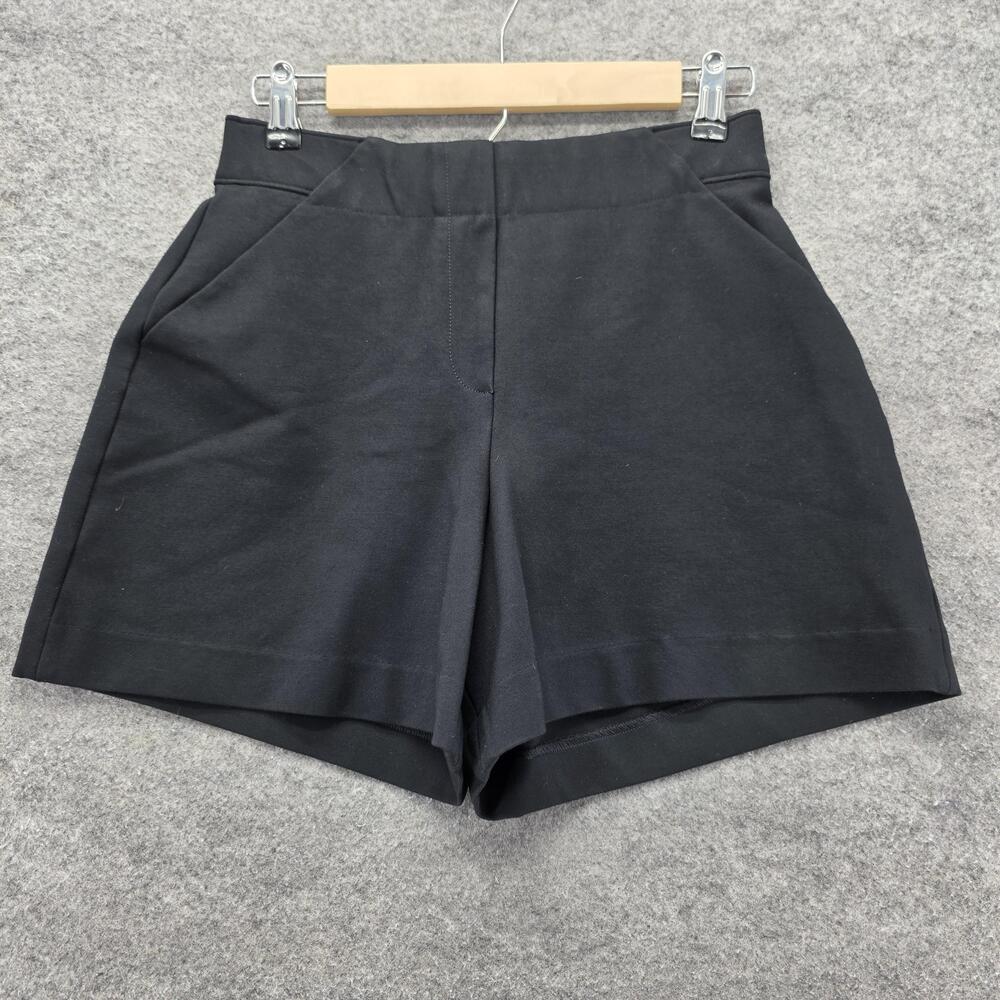 SPANX Shorts Womens Small Black High Rise Tailored Stretch Pockets Dress Work